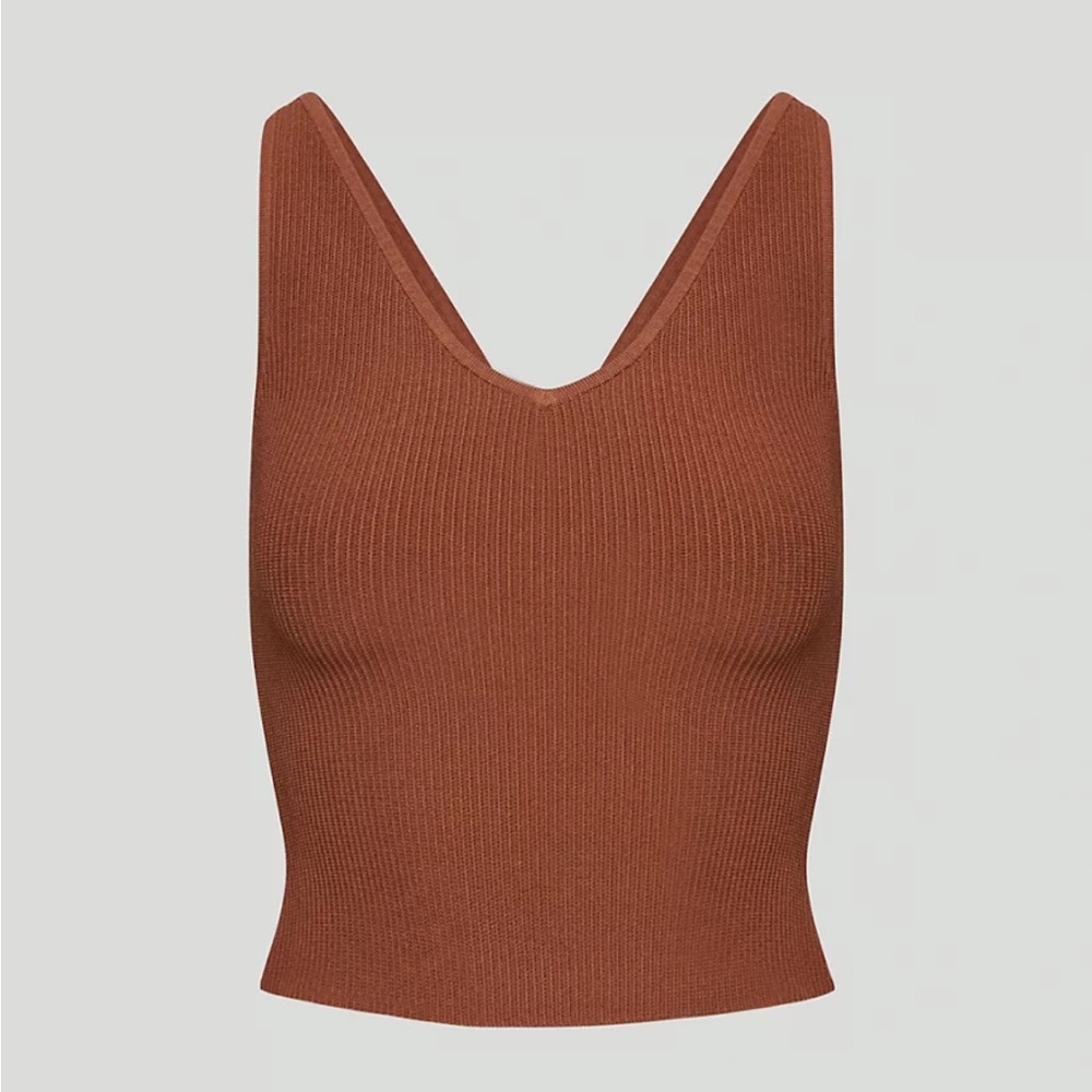 Babaton Sculpt Knit Double V Tank